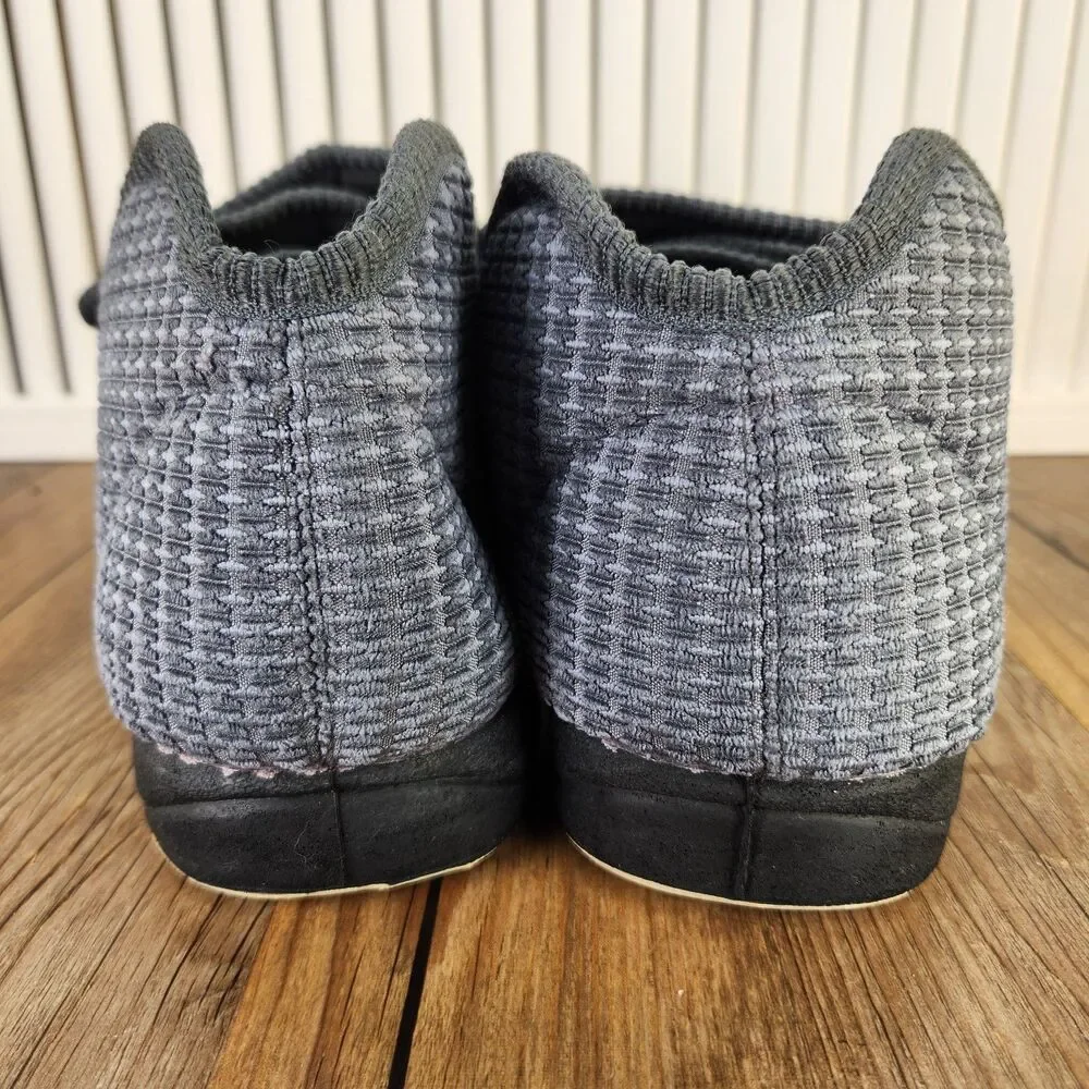 Silverts Slip Resistant Slippers Mens Sz 13 Blue Adjustable Senior Comfort Shoes